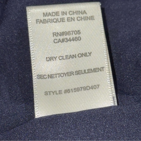 Rebecca Taylor Floral Mini Dress 4 Mystic Blue Mock Neck Sleeveless Ruffle Hem - Picture 12 of 12